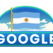 Día de la independencia de Argentina: Google lo celebra con una bandera flameando