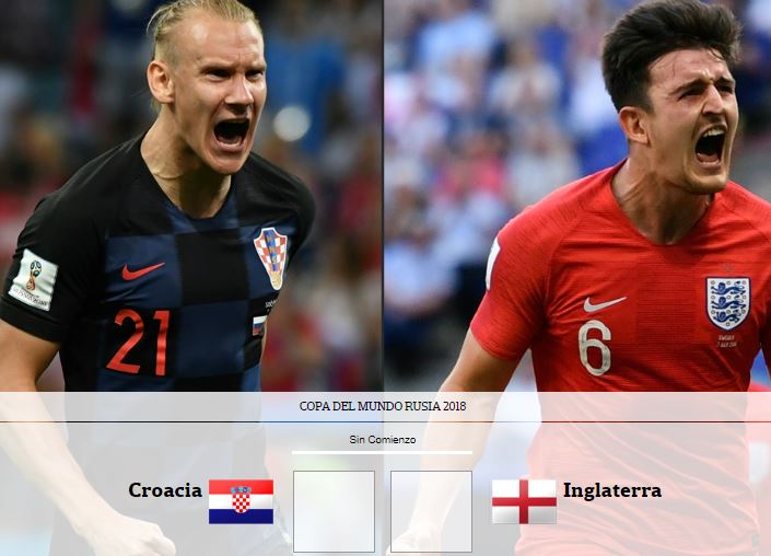 Croacia-Inglaterra, semifinal Mundial Rusia 2018: horario y TV