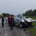 Fatal accidente entre una camioneta y un colectivo en Manantiales
