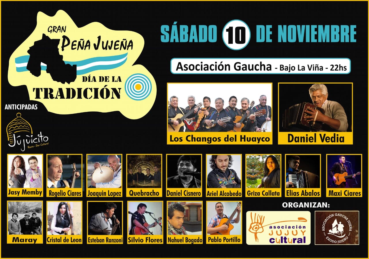 Asociación Jujuy Cultural: Peña por el día de la tradición