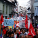 Cientos de personas protestaron en Ecuador contra el aumento en el precio de los combustibles