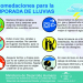 Recomendaciones para la temporada de lluvias intensas