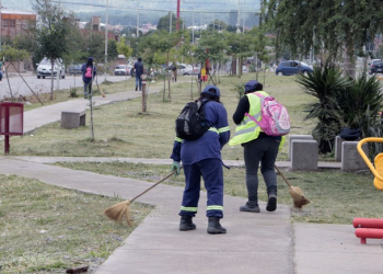 Avanzan las tareas de desmalezamiento en las Av. Forestal, Fuerza Aérea y Parque Belgrano