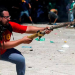 Detuvieron al militante que disparó con un mortero frente al Congreso