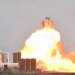 Terrible explosión de un cohete de pruebas de SpaceX antes de despegar