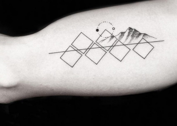 La belleza de los tatuajes geométricos y minimalistas de Okan Uçkun