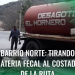 Denuncian que un camión derrama líquidos cloacales en barrio Norte