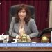 Cristina Kirchner abrió la sesión con una 'chicana' a Esteban Bullrich