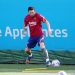 Las primeras imágenes de Messi en el entrenamiento de Barcelona