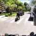 Persecución en primera persona: un policía persiguió a un motochorro que escapaba en contramano