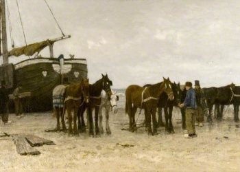 La belleza del día: “Barco de pesca en la playa”, de Anton Mauve