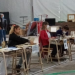 Tras un cortocircuito se retomo la vacunación en el hospital de campaña