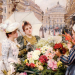“La vendedora de flores en la Avenue de l’Opéra”, de Louis Marie de Schryver