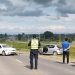 Accidente vial en el acceso sur de San Salvador: dos vehículos impactaron de frente