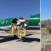 Espeluznante choque de dos aviones en el cielo en EUUU