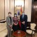 Gerardo Morales se reunió con la presidenta del PSOE en España