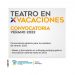 Convocatoria para participar de Teatro en Vacaciones