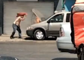 Captó el momento exacto en el que se dan dos accidentes de tránsito en simultáneo