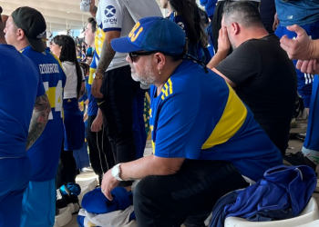Furor por la supuesta aparición de Diego Maradona en el estadio donde Boca salió campeón