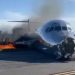 Chocó y se incendió un avión de 126 pasajeros en Miami (video)