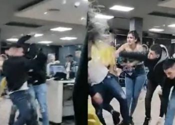 Piñas y descontrol en un local de comidas rápidas en Monte Grande