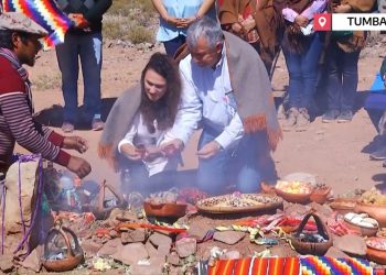 El gobernador Gerardo Morales agradeció a la Pachamama