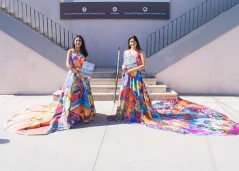 Reconocimiento al mensaje de visibilización de la cultura jujeña en los vestidos durante la FNE