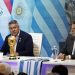 Sergio Massa y "Chiqui" Tapia anunciaron el partido inaugural del Mundial 2030