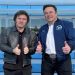 Javier Milei y Elon Musk se reunieron en Estados Unidos y recorrieron juntos la planta de Tesla