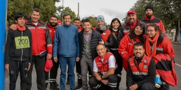 Sadir dio la orden de largada de la maratón de SAME 107 en su día