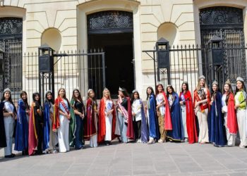 Las candidatas a Reina Departamental de San Pedro realizaron actividades en Capital