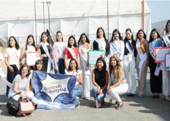Las candidatas a Reina Provincial se sumaron a la campaña municipal Stop Bullying