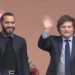 Milei saludó con Bukele desde el balcón de la Casa Rosada: “Vamos a lograr cosas muy buenas para nuestros países”