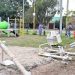 Avanzan obras de bacheo, hormigonado e instalación de gimnasio urbano en B° Calsina de Alto Comedero