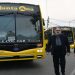 El intendente Jorge celebró la incorporación de cinco nuevos colectivos 0 km para el transporte urbano