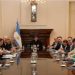 Milei reunió a su Gabinete en Casa Rosada antes de viajar a Estados Unidos