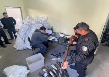 Se realizó en el Centro Judicial San Pedro la primera entrega de armas decomisadas para su destrucción