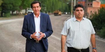 Sadir supervisó la recta final de la pavimentación de la avenida Islas Malvinas en Monterrico