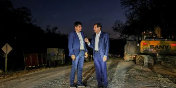La Mendieta: Sadir destacó el avance de las obras sobre Ruta 56