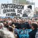 La CGT marchó a Plaza de Mayo en contra de la reforma laboral y amenazó con un paro nacional si se aprueba el proyecto