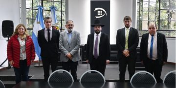 El intendente Raúl Jorge recibió al Gran Rabino de la AMIA, Eliahu Hamra