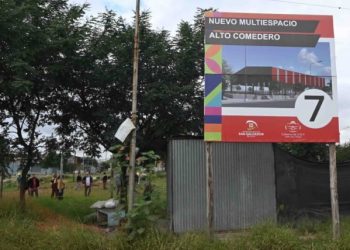 Con la presencia del intendente Jorge, comenzó la construcción del séptimo multiespacio en Alto Comedero