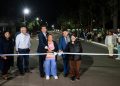 Sadir encabezó la inauguración de una obra histórica de pavimentación en Monterrico