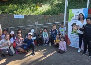 Pequeños yungueritos exploraron diferentes ambientes que conforman el Parque Botánico municipal