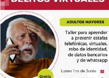 Taller gratuito sobre prevención de delitos virtuales para adultos mayores