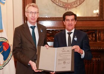 Sadir recibió al embajador del Reino de Suecia en la Argentina