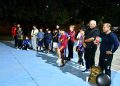 Ediles acompañan la remodelación del polideportivo de las 370 Viviendas