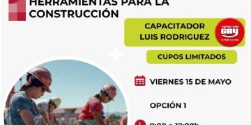 La Municipalidad invita a participar del Taller “Gestión Estratégica de Herramientas para la Construcción”