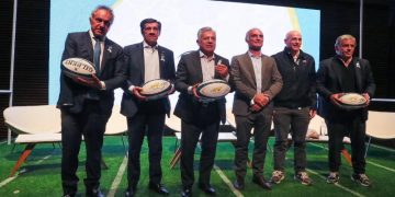 Sadir participó de la presentación oficial del test match entre Los Pumas y Australia que se jugará en Jujuy