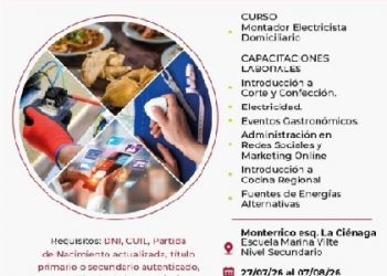 Iniciarán las inscripciones para el segundo ciclo de cursos en el Centro de Formación Profesional Municipal Nº1